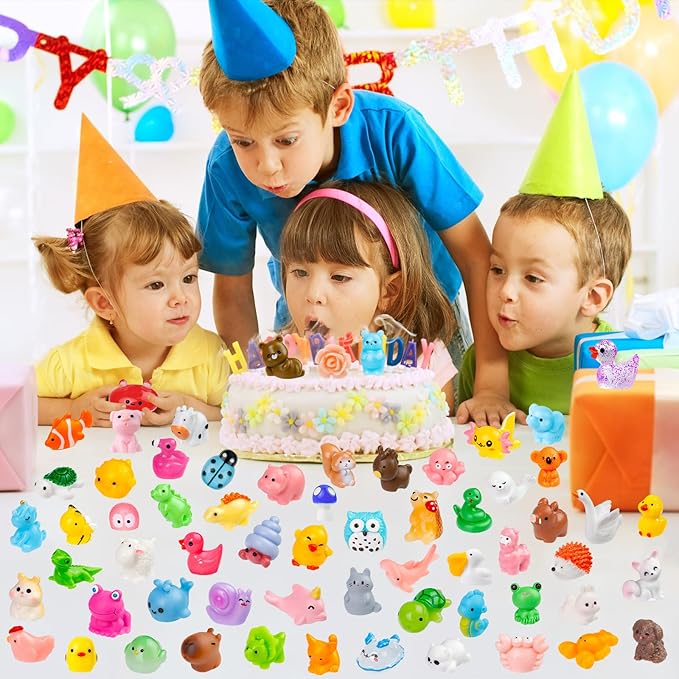 200 Pcs Mini Patio Miniatures Figurines Colorful Mini Resin Figures in Bulk Miniature Little Small Animals Figurines for Fairy Garden Landscape Dollhouse Accessories DIY Crafts Aquarium Decor