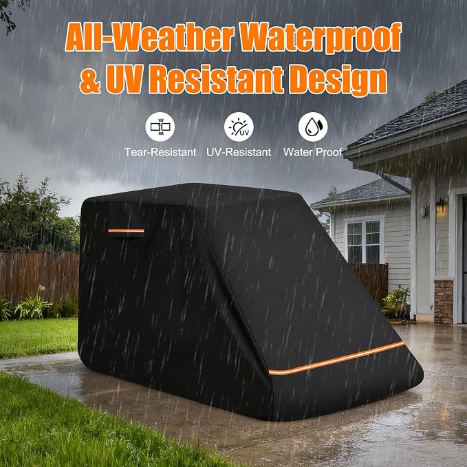 Skid Steer Loader Cover Compatible with Bobcat T770/S650/T650, Caterpillar 262D3/279D3, John Deere 333G, Heavy Duty 600D Oxford Waterproof Skid Steer Loader Cover with PU Coating 150" Lx85 Wx90 H