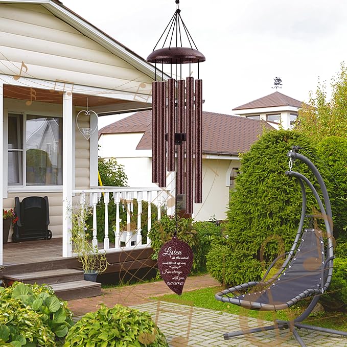 House Warming Gifts New Home, 32" Bronze Wind Chimes Housewarming Gifts, New Home Gift Ideas for Women Men Homeowners Couples Family Friends, Unique First Home Gift for Apartment Decor