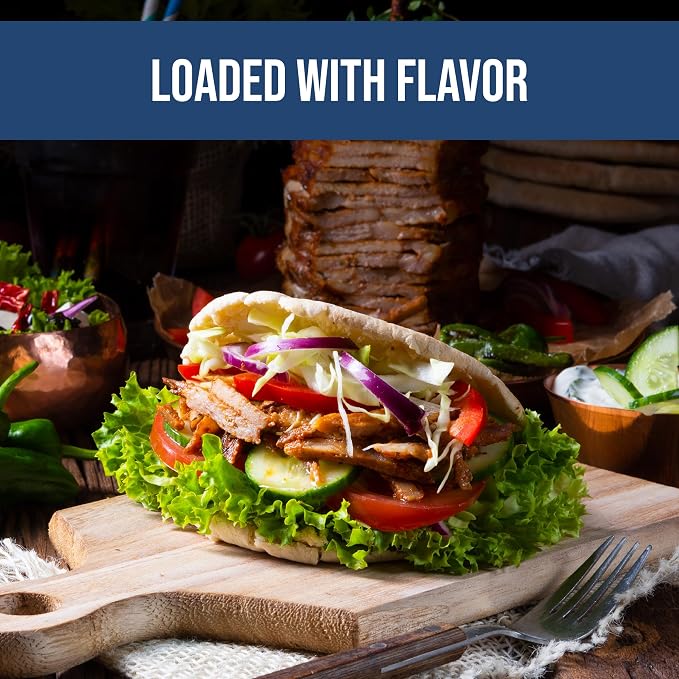 Organic Greek Seasoning Blend - It's Greek To Me by Flavor Seed, Mediterranean Herbs & Spices for Gyro, Tzatziki & Kebab, Carnivore & Keto Friendly, 4 oz Resealable Bag