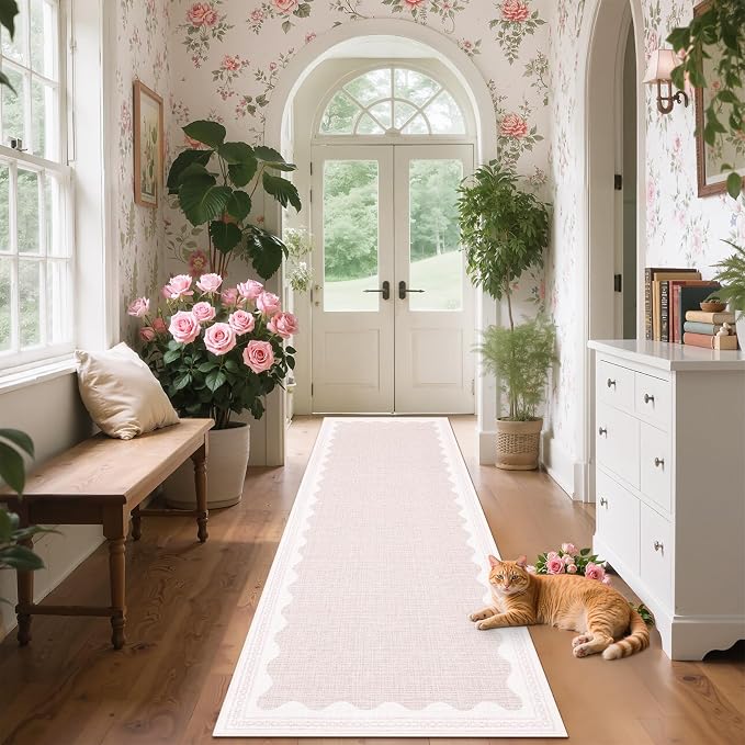 GarveeHome Scalloped Rug