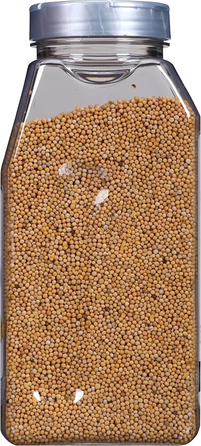 McCormick Culinary Whole Yellow Mustard Seed, 22 oz - One 22 Ounce Container of Yellow Mustard Seeds, Perfect for Pickling, House-Made Rubs and Dips