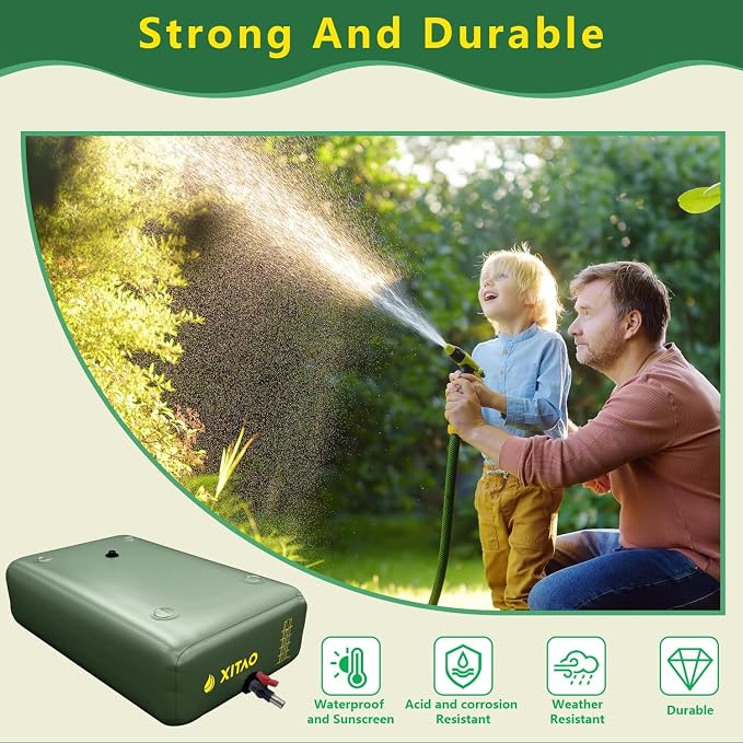 XITAO Water Bladder Storage Containers, Water Tank Foldable Portable Water Storage,Water Storage Bag Containers for RV, Camping, Garden, Irrigation, Drought Resistance, Firefighting