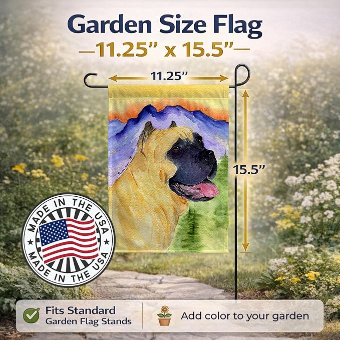 Caroline's Treasures SS8233GF Cane Corso Garden Flag Mailbox Flag Decorative Yard Flag Banner Outside Patio Artwork Yard Flower Beds, Garden Size, Multicolor