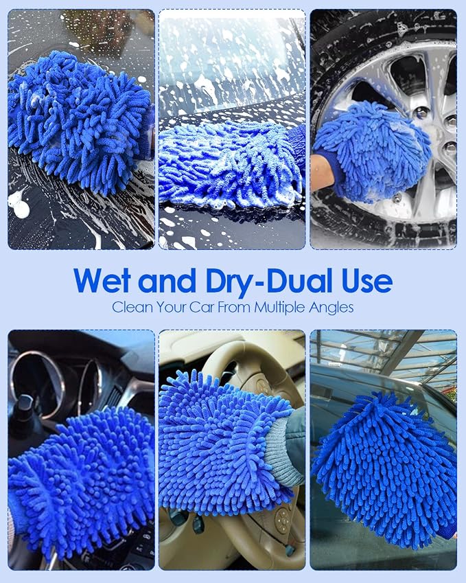 Upgraded Jet Nozzle for Garden Hose 2-in-1 Jet Nozzle High Pressure Hose Nozzle with 2 Different Nozzles and Hose Quick Connectors for Car Pet Garden Cleaning