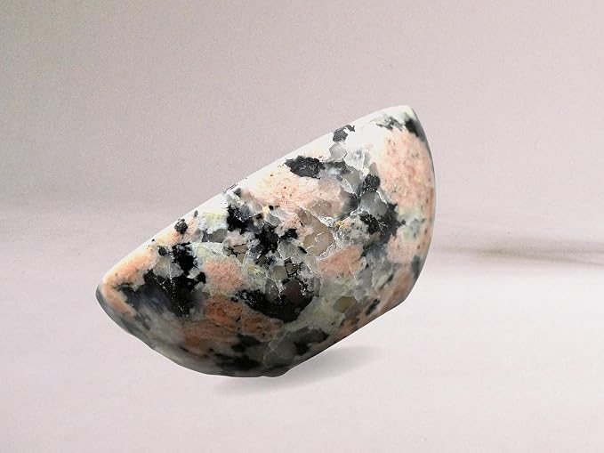 Pink Granite Crystal Bowl - 2 Inch Decorative Bowls for Room and Home Decor - Gemstone Healing Crystals for Elegant Display, Positive Energy Balance and Gift