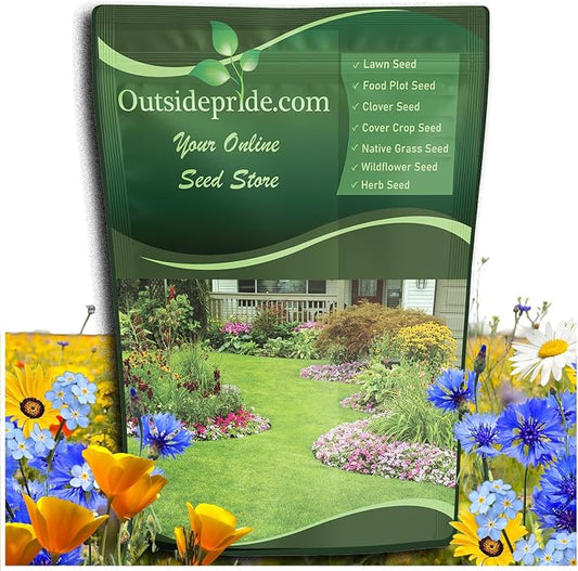 Outsidepride Low Growing Wildflower Seeds - 1 lb Dwarf, & Short, Diverse Perennial & Annual Wild Flower Seed Mix with Long Bloom Season for Colorful Display that Thrives on All States