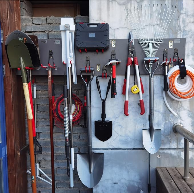 3-H Heavy Duty Garage Hooks, 31 Pack Wall Storage Organizer,Red
