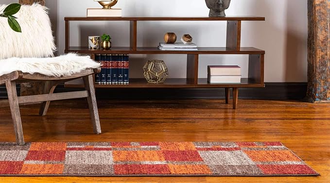 Unique Loom Autumn Collection Area Rug - Providence (2' x 6' 1" Runner, Multi/ Beige)