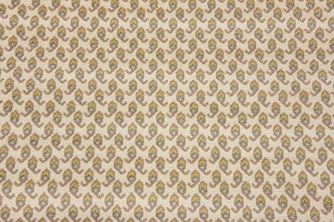 Unique Loom Williamsburg Collection Traditional Border with Dotted Center Area Rug, Rectangular 6' 0" x 9' 0", Beige/Yellow