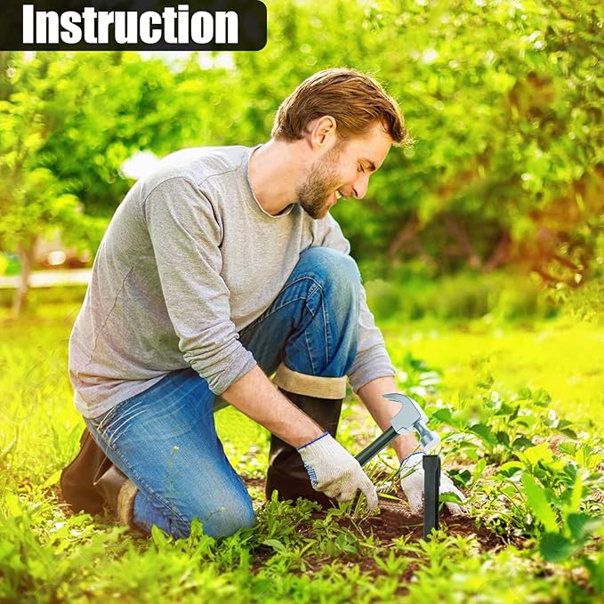 50 PCS Plastic Landscape Stakes, 10 Inch Plant Support Lawn Stake Heavy Duty for Landscaping and Garden