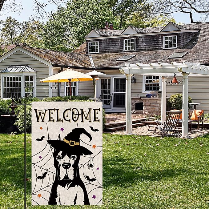 Seasonal Garden Flags Great Dane Double Sided Flags Set of 11 Holiday Farmhouse Indoor Outdoor Yard Lawn Christmas Gifts Decorations 12.5x18 Inch