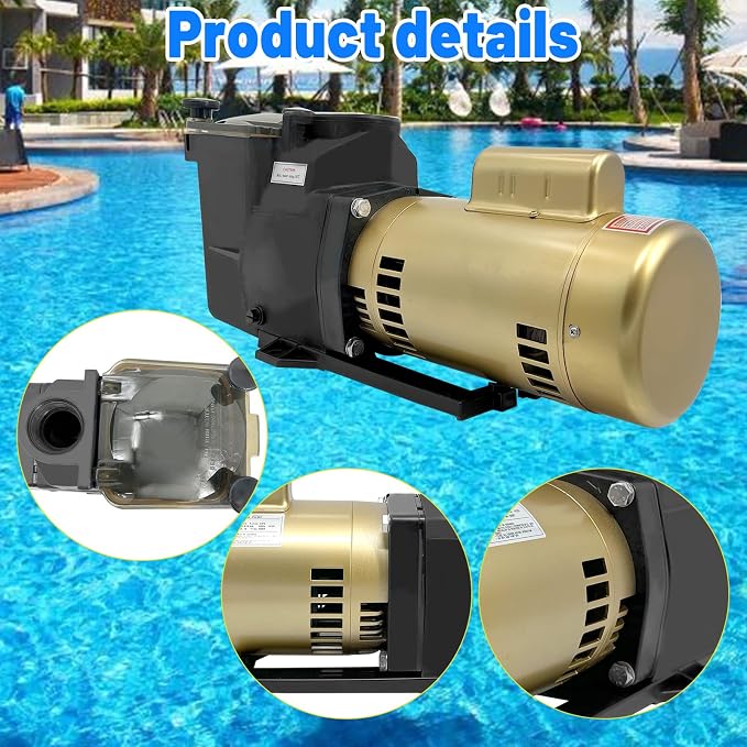 W3SP2615X20 2HP Super Pool Pump 115/230V Replacement for Hayward SP2615X20 | Inground Super Pool Pump Replacement for Hayward Swimming Pools and Spas 2 HP 115/230V 2'' Single Speed SP2615X20