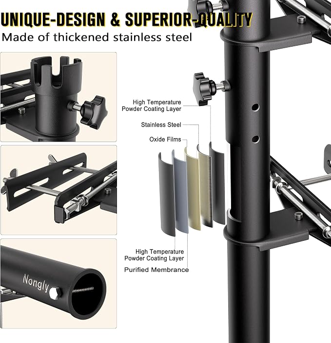 Deck Umbrella Mount, Stainless Steel Patio Umbrella Holde, Patio Umbrella Holder for Deck Railing, Outdoor Courtyard, Balcony