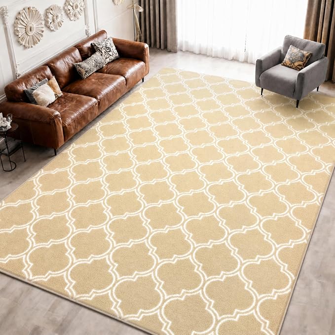 Keeko 5x7 Area Rugs for Living Room,Soft Washable Memory Foam Bedroom Rug | Indoor Throw Rug Low Pile Minimalist Non Slip Carpet for Kids Nursery Classroom Dorm Room Home Decor