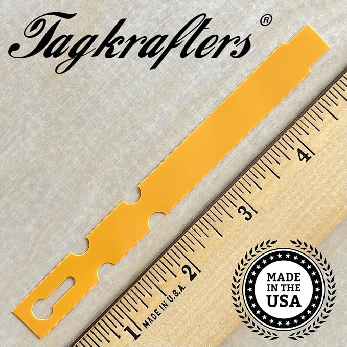 5" x 1/2" Gold - 250 Pcs - Plastic Plant Tags and Labels - Wrap Around Thermal Plastic - Nursery Garden Tree Labels | Made in The USA |