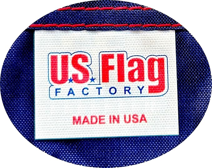 US Flag Factory - 2x3 FT U.S. American Flag (Pole Sleeve) (Embroidered Stars, Sewn Stripes) Outdoor SolarMax Nylon, UV Fading Resistant - Made in America
