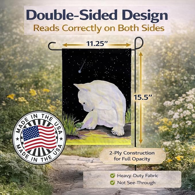 Caroline's Treasures SS8992GF French Bulldog Garden Flag Mailbox Flag Decorative Yard Flag Banner Outside Patio Artwork Yard Flower Beds, Garden Size, Multicolor