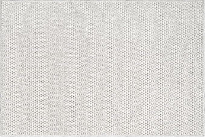 CAMILSON Easy Jute Rug 2x3, Indoor Outdoor Off-White Farmhouse Area Rugs for Living Room and Kitchen Rug, Solid Woven Design, Easy-Cleaning, Washable Outside Carpet Alfombras (2 x 3)