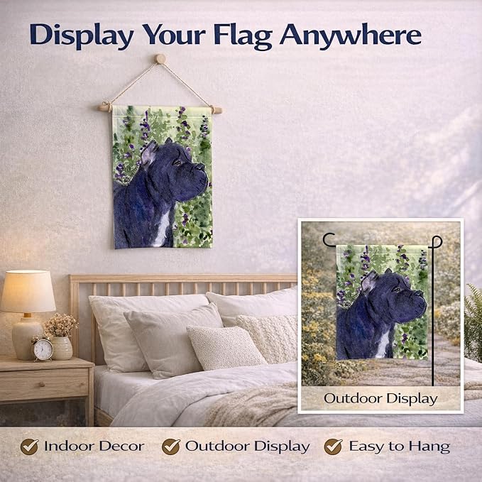 Caroline's Treasures SS8841GF Cane Corso Garden Flag Mailbox Flag Decorative Yard Flag Banner Outside Patio Artwork Yard Flower Beds, Garden Size, Multicolor