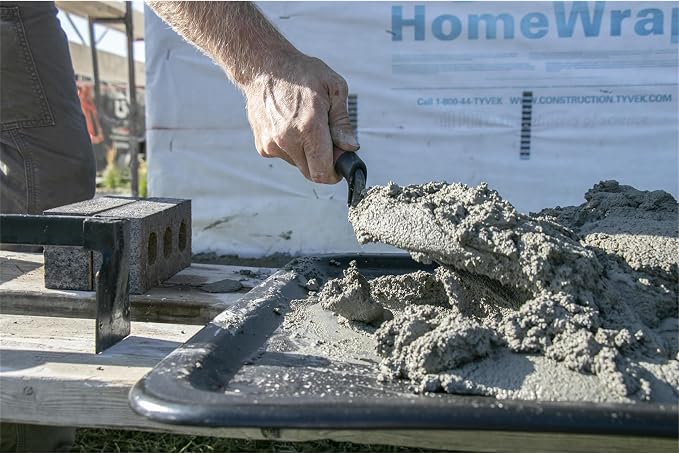 MARSHALLTOWN Brick Trowels, London Style, 10 x 4-5/8 Inch, DuraSoft Handle, Brickwork, Blockwork, Stonework, Masonry, Assembled in USA, 33 10FG