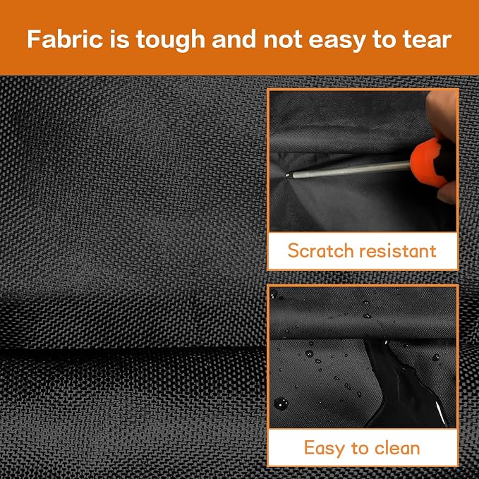 Forklift Cover 600D Fits All Forklifts Up to 8000Lbs All Weather - Waterproof, Sun Rain Snow UV Protection, Full Forklift Protection Cover with Zipper Door, Reflective Strips and Organizer Bag