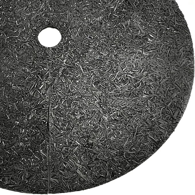 6 Pack Tree Mulch Ring W-eed Preventer, 36 Inch Non-Woven Tree Protector Mat W-eed Barrier Mat Plant Cover, Reusable Root Barrier Ring for Landscaping Grass Control Root Protection