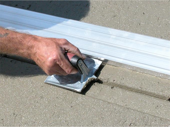 MARSHALLTOWN Heavy-Duty Zinc Concrete Groover, 6 x 4 3/8 inch Blade, DuraSoft Handle, Concrete Tools Assembled in USA, 833D