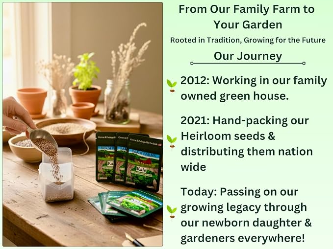 B&KM Farms 30,000+ Survival Seed Kit 5+ Year Supply. 50 Fruit & Vegetable Non-GMO Heirloom Seeds for Planting a Home Garden. (50 Seed Packets: Maximum Variety Package)