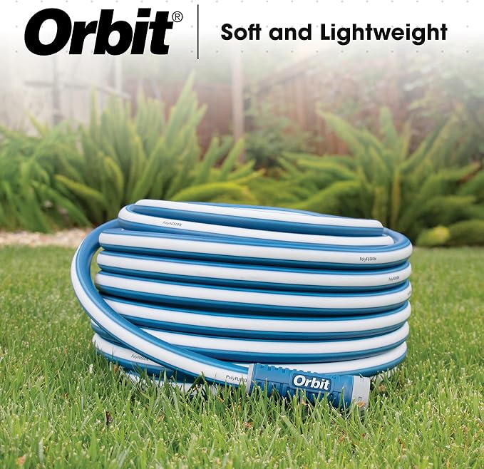 Orbit 22005 Polyfusion Garden Hose - Heavy-Duty Water Hose (50-Foot x 5/8-Inch) (Pack of 4)