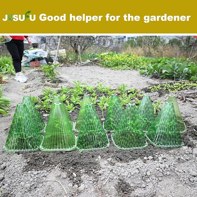 Garden Cloches for Plants,20 Pack Plant Covers Reusable Plant Bell Cover Protects Plants from Birds, Frost,Snails Etc.