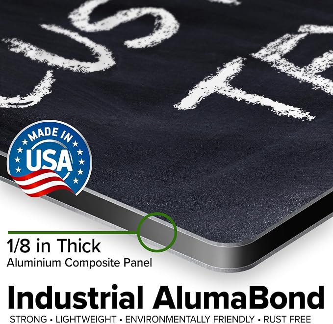 Custom Sign, Custom Street Sign, 11 Font Colors, 13 Font Styles, 4 Hole Options, 22 Sizes, 10x14 Inches, Rust Free DiBound, Fade Resistant, Made in USA by My Sign Center (Chalkboard Black)