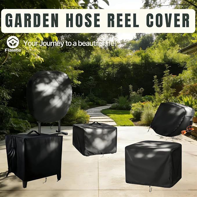 Hose Reel Cover,Waterproof Covers for Retractable Garden Hoses Reels,Heavy Duty Shield for Water Hose-Reel(Custom Size)