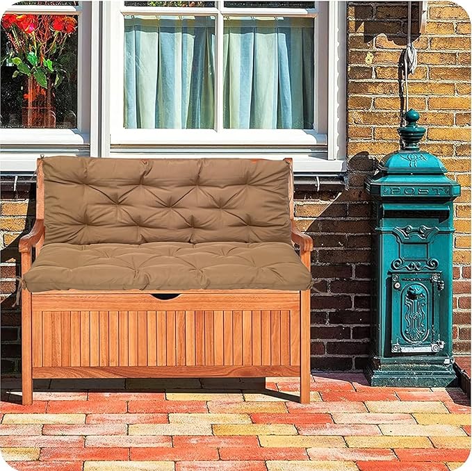 Swing Cushion Replacement Outdoor Porch Waterproof Bench Cushion 2-3 Seater Washable Bench Replacement Cushions for Outdoor Patio Porch Swing Cushions
