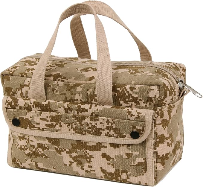 Rothco GI Style Mechanics Tool Bag, Heavy-Duty Canvas Tool Storage | 7.5 Liter Capacity, Heavyweight Canvas, Reinforced Bottom, Garage Storage