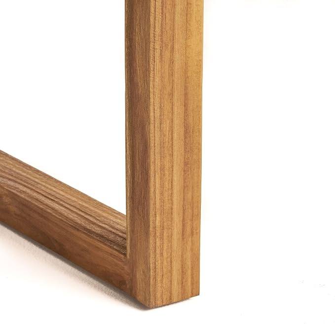 Merax 69" Outdoor Acacia Wood Dining Table, Rectangular Patio Table with Slatted Surface, Sandblast Natural Finish