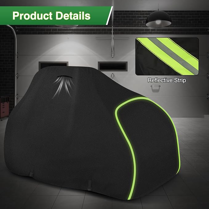 Riding Lawn Mower Cover-Heavy-Duty 420D Waterproof Lawn Covers, with Cotton Lined Oxford Fabric & Air Vents, Universal Fit for Toro TimeCutter, John Deere, Cub Cadet, Husqvarna