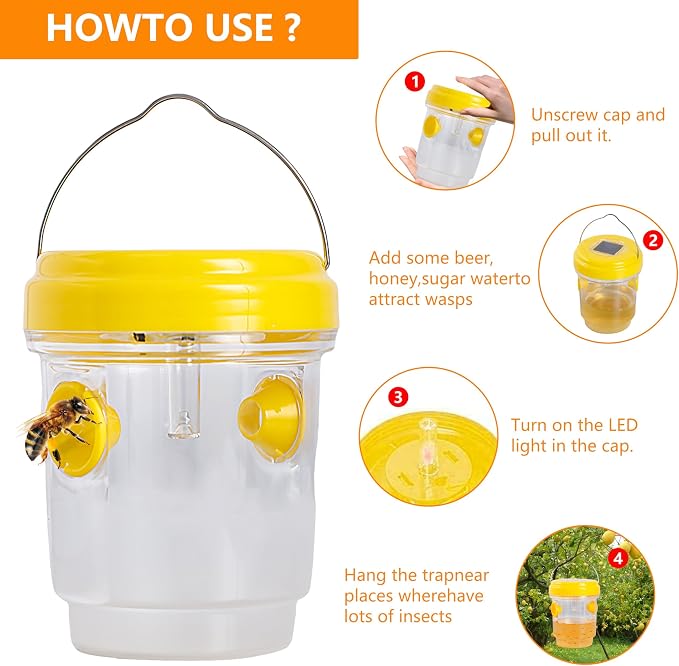 3pc Wasp Traps Outdoor Hanging