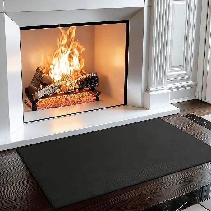 48 ×28 inches Under Grill Mat / Fire Pit Mat Fireproof Waterproof Oil-Proof, Fireproof Mat Fireplace Mat BBQ Mat Protect Mat for Deck Patio Grass Outdoor Charcoal, Flat Top, BBQ Smokers, Gas Grills