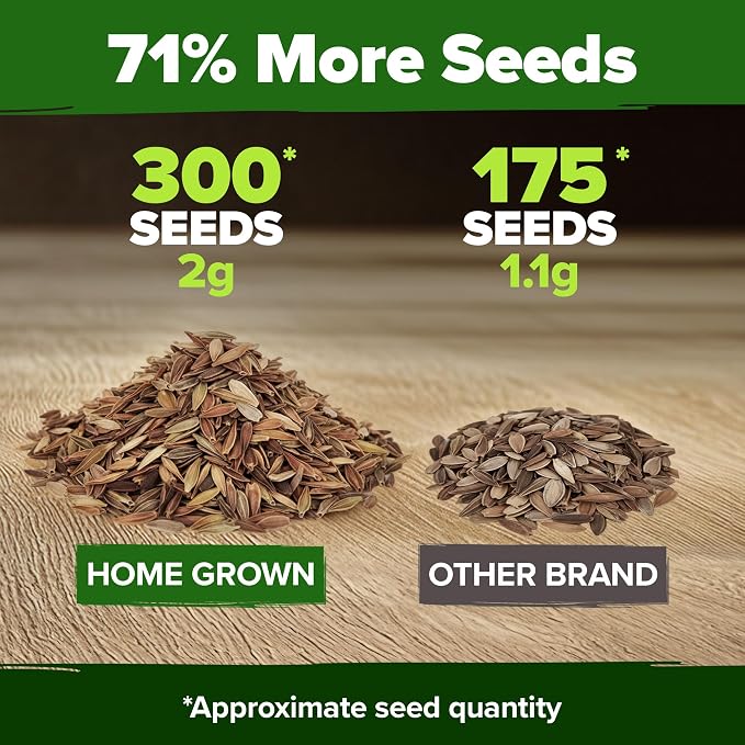 HOME GROWN Coral Zinnia Seeds (1g) – 300 Zinnia elegans Annual Flower Seeds for Planting Outdoors – Heat Tolerant Easy Summer Flowers to Plant – Herb Seed Companion for Pollinator Garden Beds for 2026