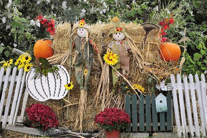 26" H Metal Pumpkin Yard Stake Outdoor Fall Decor Rustic Pumpkin Garden Stake Autumn Yard Sign Pumpkin Lawn Ornaments for Porch Garden Home Patio Harvest Thanksgiving Halloween Decorations