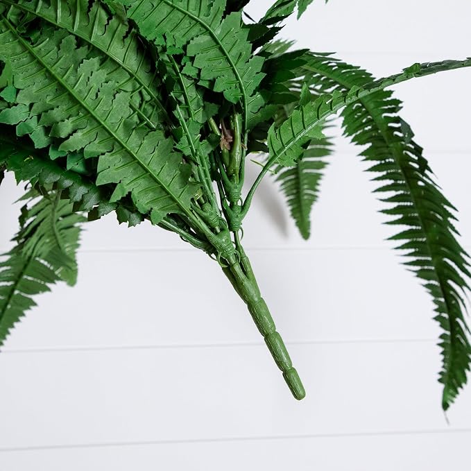 Nearly Natural 48in Boston Fern Artificial Plant, Large Hanging Fake Plant with 67 Long Realistic Fronds, Maintenance-Free Faux Fern for Office and Home Decor