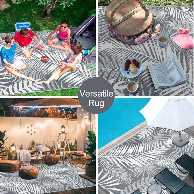 Outdoor Rug 5x7Ft Outdoor Plastic Straw Rug Waterproof Outdoor Rugs for Patios Clearance Indoor Outdoor Rug for Patio Decor Porch Camping