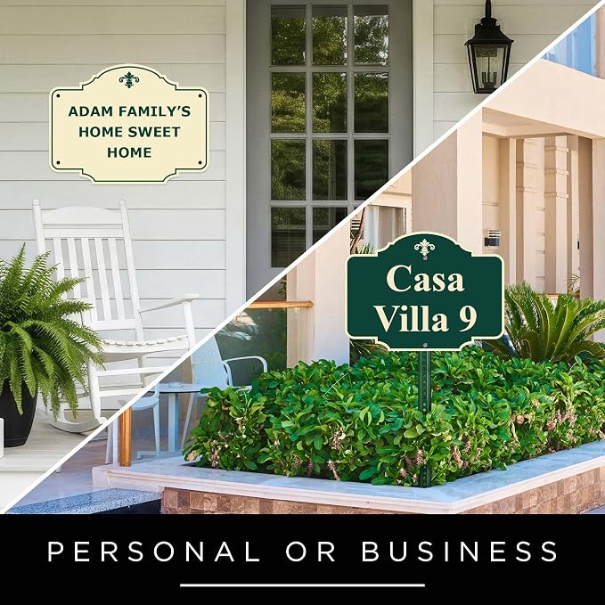 Custom Sign, Customized for Outdoor/Indoor Use, Personalized Designer Style Sign, 24 Colors, Rust-Free Thick ACM - Horizontal Double Arched 18x24 Inch, 24 Colors, Rust-Free Thick ACM by My Sign Center, USA - Vertical