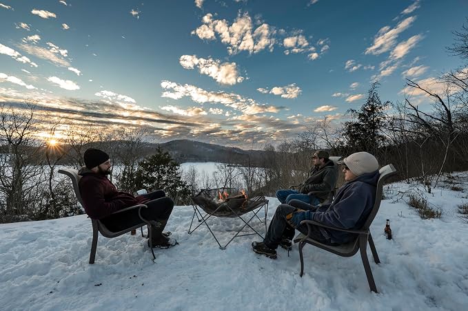 ALPS Mountaineering Gaze Fire Pit – Portable Stainless Steel Mesh Outdoor Fire Pit with Ground Heat Shield & Carry Bag for Camping, Backyard, Travel, Tailgating & Overlanding