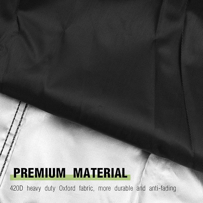 55 Inch Outdoor Bar Table Cover Rectangle for Patio Rattan Wicker Bar | 55x19x36,Waterproof Dustproof Heavy Duty Oxford Fabric,Outdoor Prep Table Cover with Air Vent Buckle Handle and Drawstring