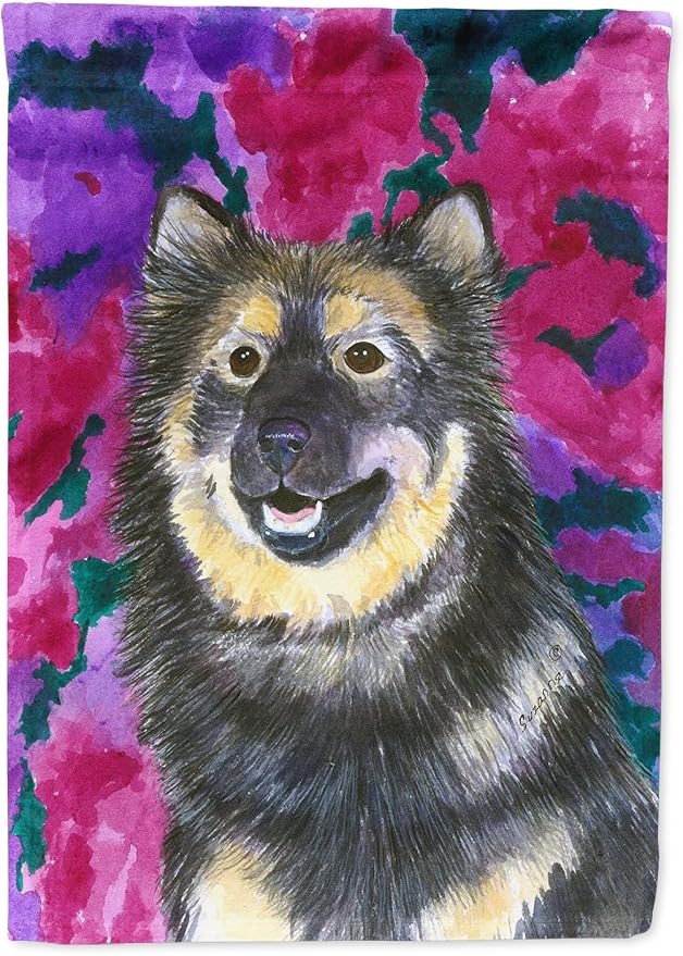 Caroline's Treasures SS1063GF Finnish Lapphund Garden Flag Mailbox Flag Decorative Yard Flag Banner Outside Patio Artwork Yard Flower Beds, Garden Size, Multicolor
