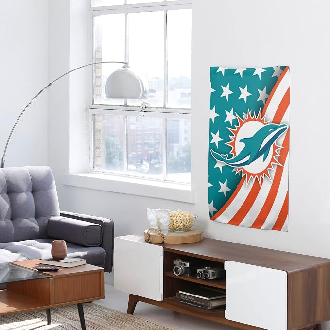 NFL Double Sided Team Logo Vertical Flag (40" x 28")