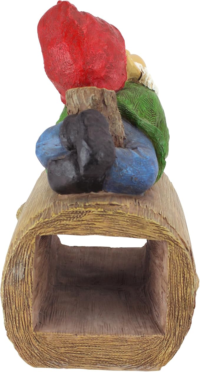 Design Toscano Stormy the Gnome Gutter Guardian Downspout Statue