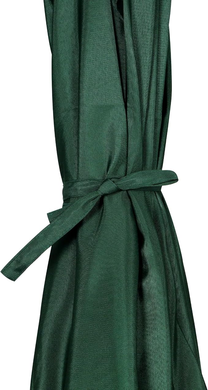 Blissun 7.5 ft Patio Umbrella, Yard Umbrella, Outdoor Market Umbrella with Push Button Tilt Crank, Dark Green